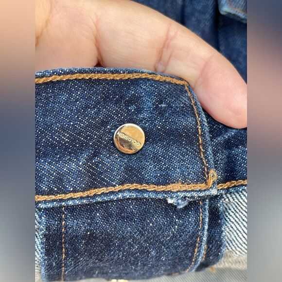 Goldsign The Pleat Cropped Denim Jacket size medium - Picture 10 of 13